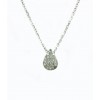 Colgante de oro blanco (18K) con diamante