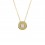 Colgante con nácar con cadena de oro amarillo (18K)