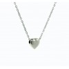 Colgante de oro blanco (18K) con diamante