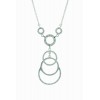 Gargantilla de oro blanco (18K) con diamante