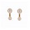 Pendientes de plata chapada con piedras