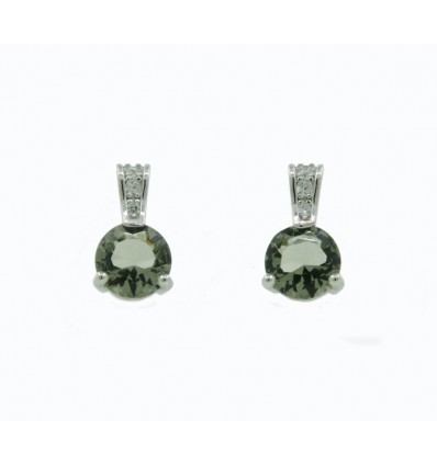 Pendientes de plata con piedras