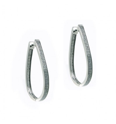 Criollas de plata con circonitas