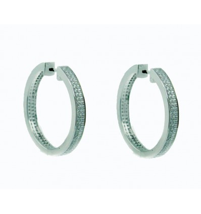 Criollas de plata con zirconitas