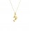 Colgante con cadena de oro amarillo (18K)