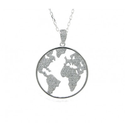 Colgante de plata con cadena