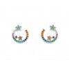 Pendientes de plata con piedras