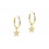 Pendientes de aro con estrellas