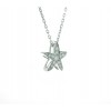 Colgante oro blanco (18K) con diamante
