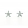 Pendientes estrella de mar diamantes