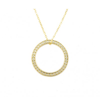 Colgante y cadena oro 18K