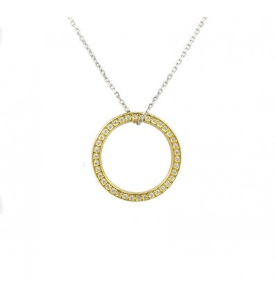 Colgante y cadena oro 18K