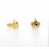 Pendientes de oro amarillo (18K) con circonitas