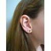 Pendientes de oro amarillo de 18K con circonitas