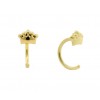 Pendientes de oro amarillo de 18K