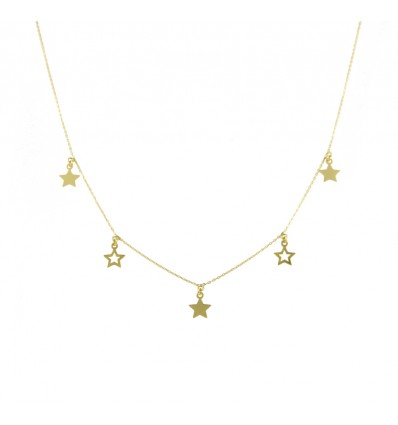 Gargantilla con colgantes oro 18K