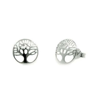 Pendientes de plata chapada con piedras