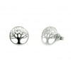 Pendientes de plata chapada con piedras