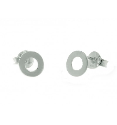 Pendientes de plata chapada con piedras