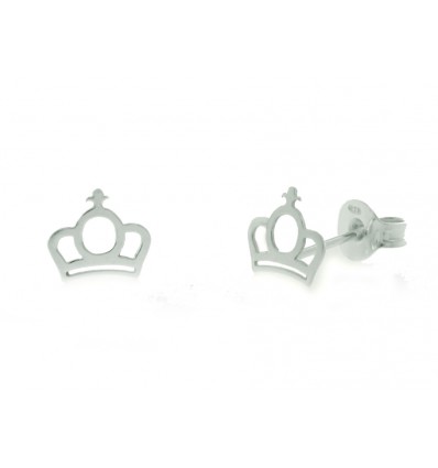 Pendientes de plata chapada con piedras