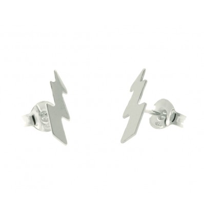 Pendientes de plata chapada con piedras