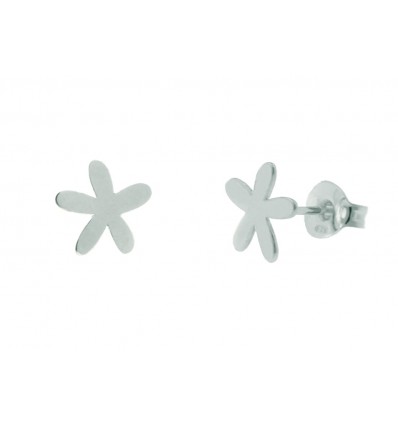 Pendientes de plata chapada con piedras