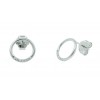 Pendientes de plata y circonitas