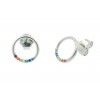 Pendientes de plata y circonitas