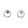 Pendientes de plata y circonitas