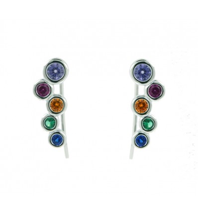 Pendientes de plata y circonitas