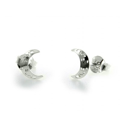 Pendientes de plata chapada con piedras