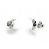 Pendientes de plata chapada con piedras