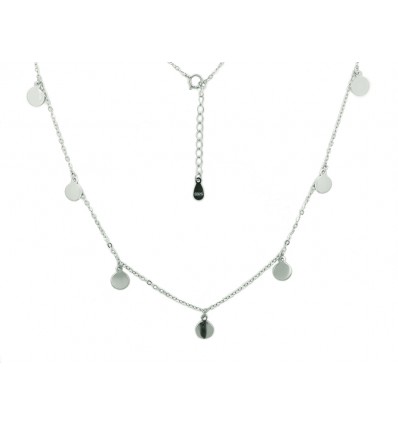 Cadena con colgantes de plata