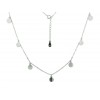 Cadena con colgantes de plata