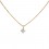 Colgante y cadena de oro amarillo (18K) con diamante
