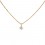 Colgante y cadena de oro amarillo (18K) con diamante