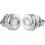 Pendientes de oro blanco (18K) con diamante