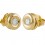 Pendientes de oro amarillo (18K) con diamante