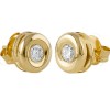 Pendientes de oro amarillo (18K) con diamante