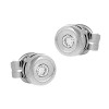 Pendientes de oro blanco (18K) con diamante