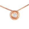Colgante y cadena de oro 18K con diamante