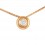 Colgante y cadena de oro rosa (18K) con diamante