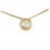 Colgante y cadena de oro amarillo (18K) con diamante