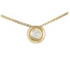 Colgante y cadena de oro amarillo (18K) con diamante