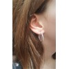 Aros de plata con circonitas modelo