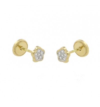 Pendientes de oro blanco (18K)