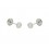 Pendientes de oro blanco (18K) para niña