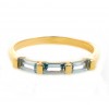 Anillo de oro de 18K color aguamarina