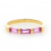 Anillo de oro de 18K color rosa de Francia