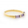 Sortija de oro de 18K color amatista